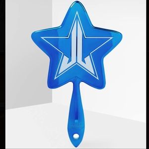 Crome blue hand mirror JS